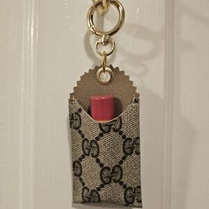 GG Keychain Chapstick Holder Handmade
